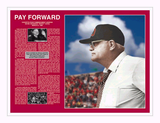 2PC Ohio State Buckeyes Coach- Woody Hayes hotsell Kneeling - 1976 Posters 20”x 16”.